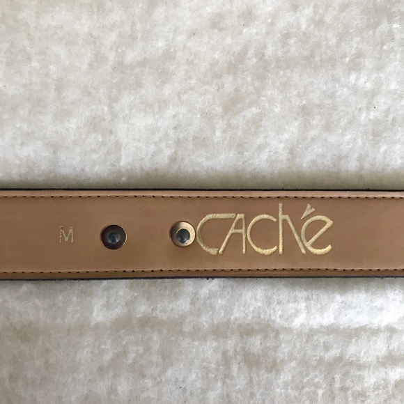 Vintage Cache Black Gold Statement Belt - Picture 12 of 12